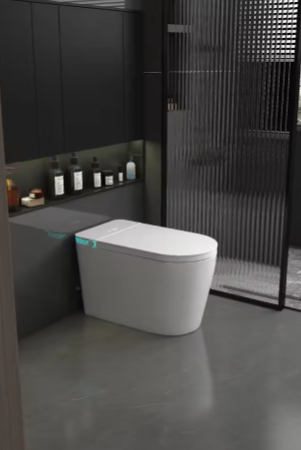 HOME DECORATION ITEMS SANITARY WARE SW003  Inodoro Con Sensor Bathroom Toilet and Sink Set Intelligent Heated Toilet Seat Ceramic S Trap Siphonic Luxury Portable Toilet